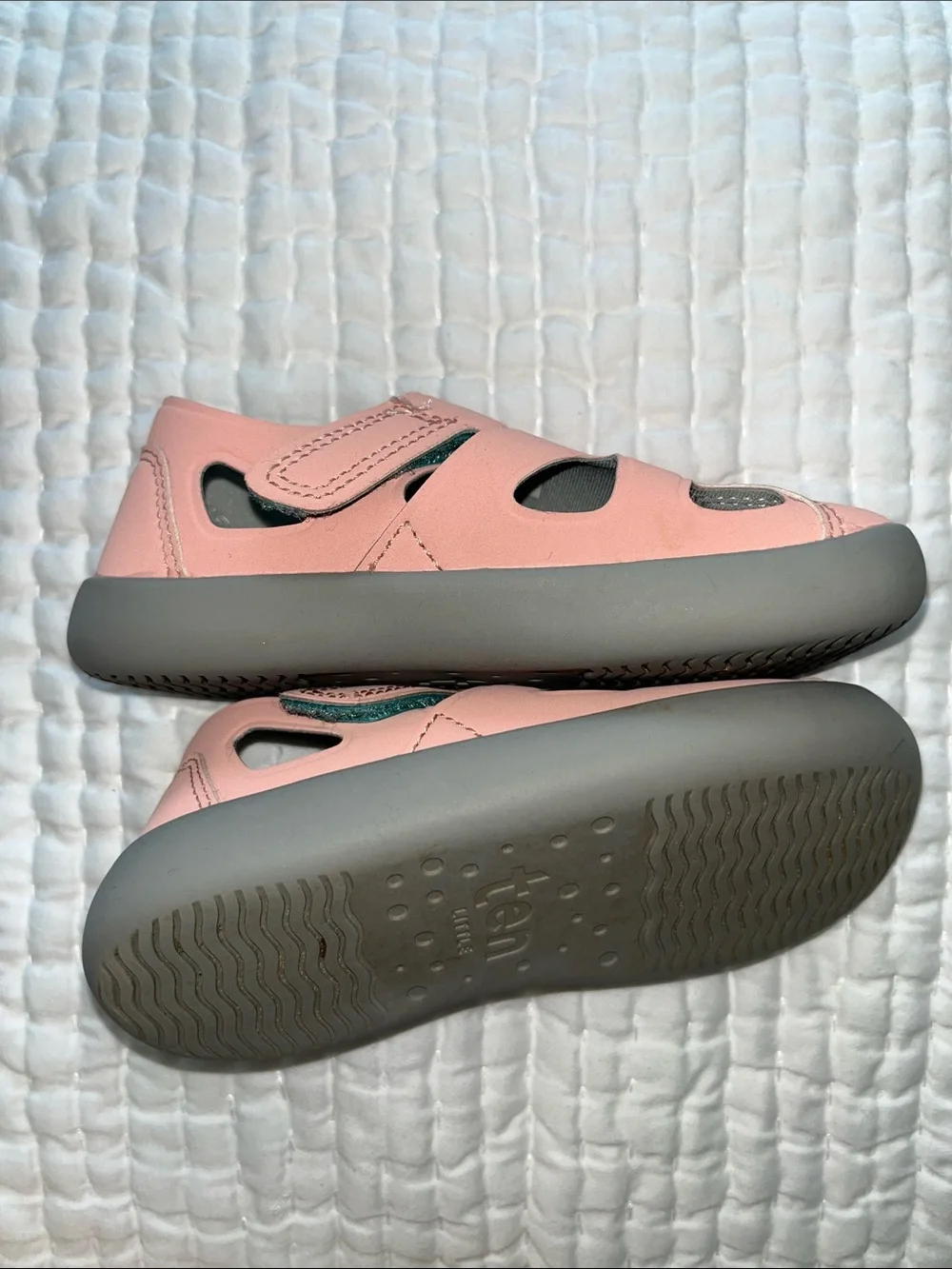 Ten Little Toddler Pink Closed-Toe Sandals - Comfortable Everyday Wear size 9.5